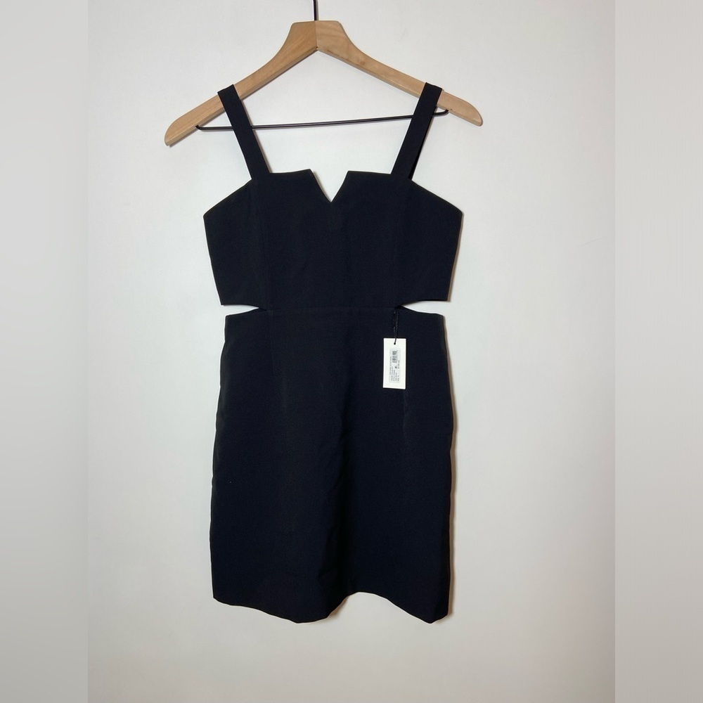 Milly Minis Childrens Girls Cut Out Waist Sleeveless Dress Black Sz 12 NWT $195
